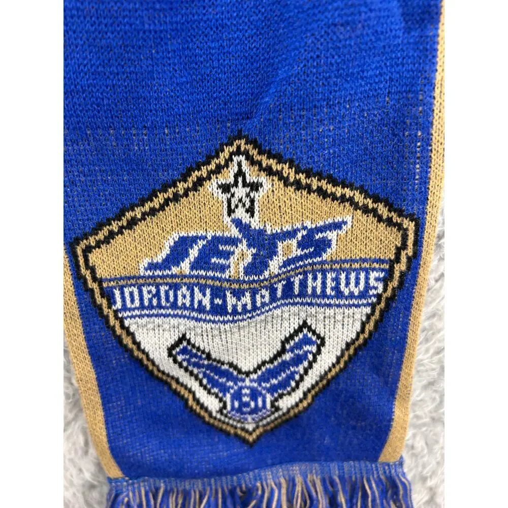 Jordan Matthews Soccer Football Supporters Scarf Blue Gold‎ Knit Acrylic Poland